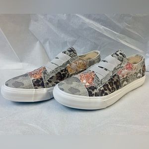 Blowfish Malibu New Without Tags Marley Women's Slip On Gray Multiprint So Cute!